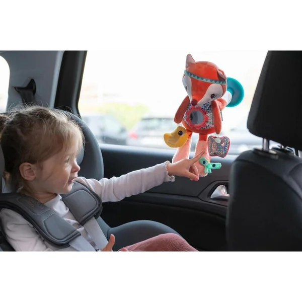 Lilliputiens - jouet en peluche de voyage avec activités - renard Alice