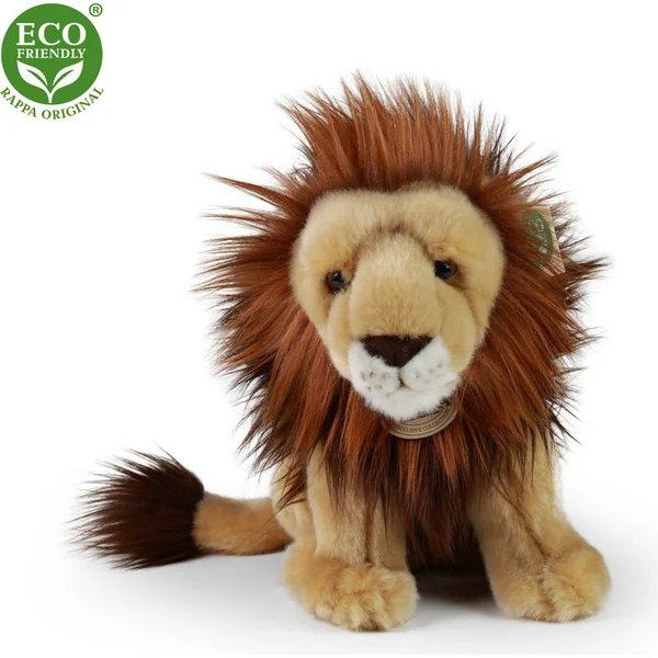 Lion en peluche assis, 25 cm, ECO-FRIENDLY