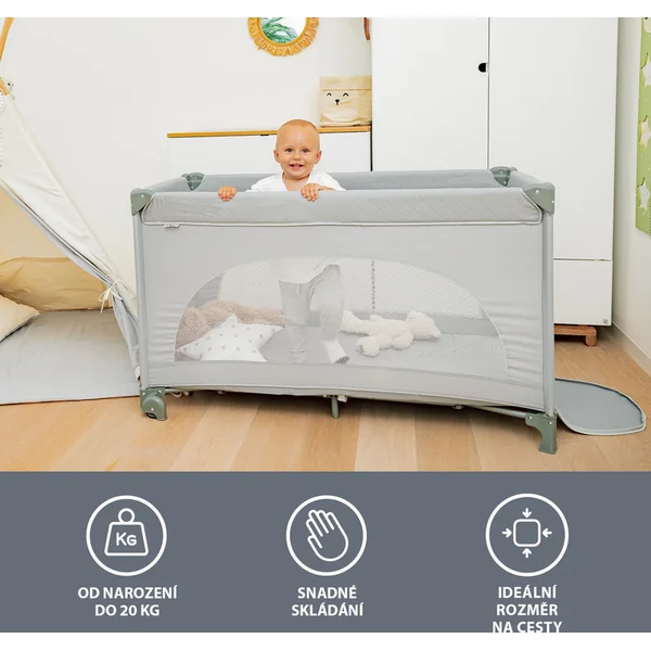 Lit pliant Lely, Antracit Grey