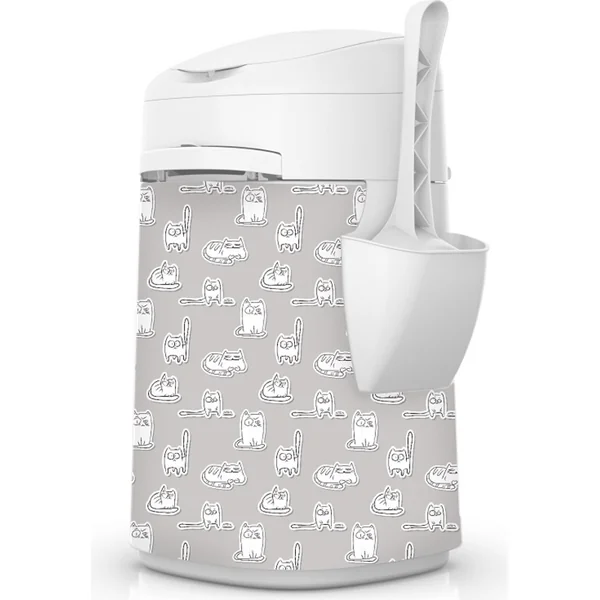 LITTER LOCKER Housse pour poubelle Design Paper Cats