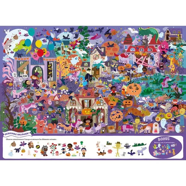 Livre Cherche et Trouve Géant : Au royaume des Licornes - Auzou