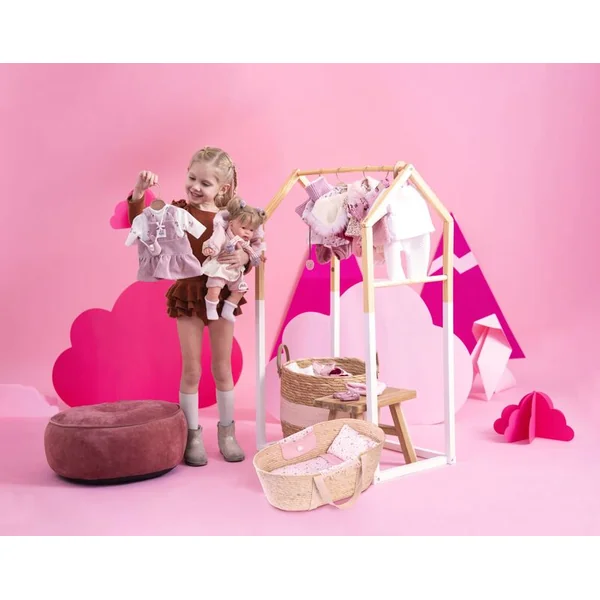 Llorens 201 - Panier de Moïse pour poupée avec literie et accessoires