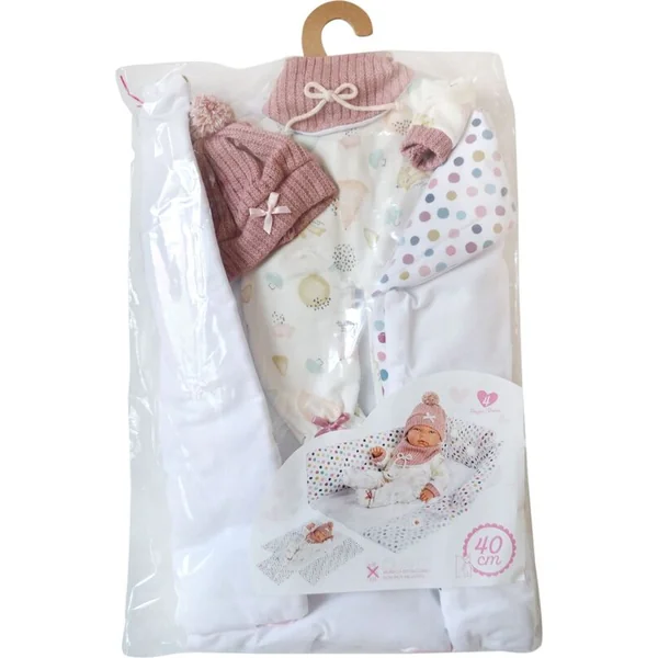 Llorens M738-88 vêtements pour poupée bébé NEW BORN taille 40–42 cm avec accessoires