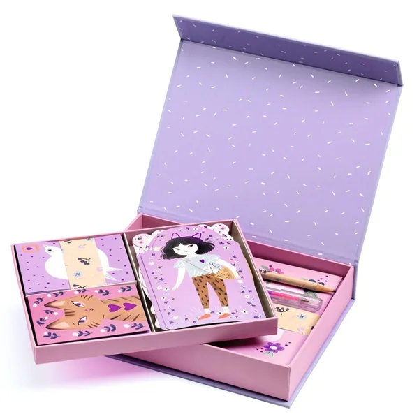 Lovely Paper Coffret de correspondance Lucille - Djeco