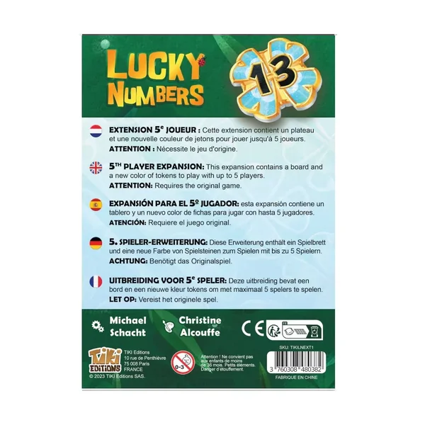 Lucky Numbers : 5ème joueur - Extension