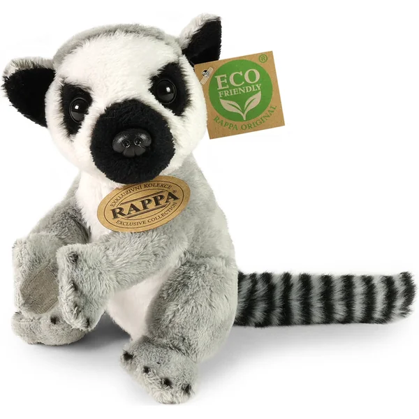 Lémur en peluche assis 15 cm ECO-FRIENDLY
