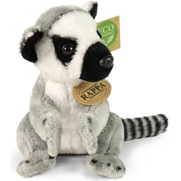Lémur en peluche assis 15 cm ECO-FRIENDLY