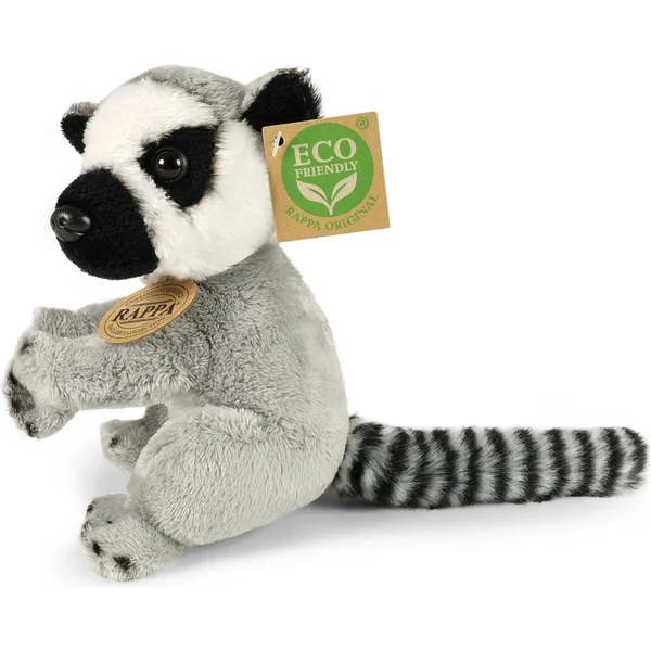 Lémur en peluche assis 15 cm ECO-FRIENDLY