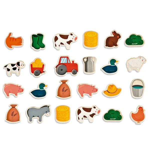 Magnets 24 pcs Ferme - Janod