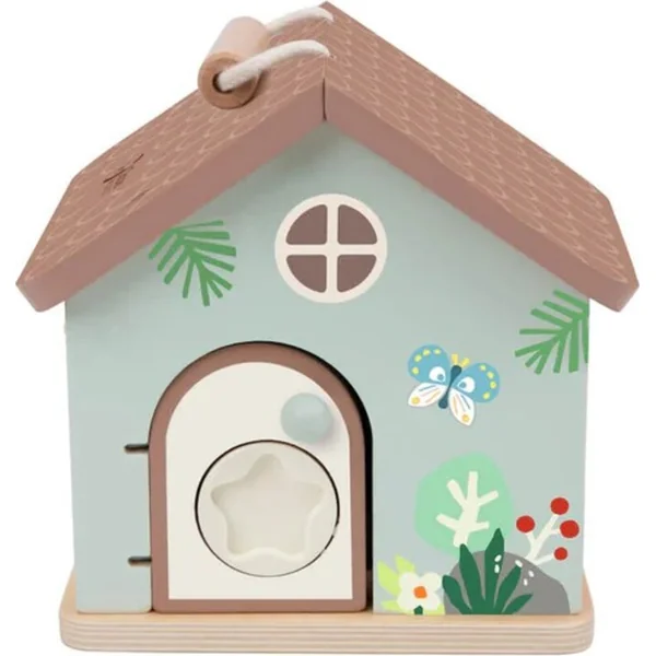 Maison, puzzle en bois 11pcs 16x15x14cm