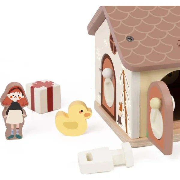 Maison, puzzle en bois 11pcs 16x15x14cm
