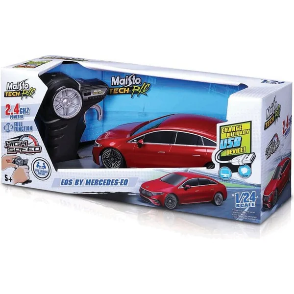 Maisto RC - 1:24 RC Premium Mercedes-Benz EQS, rouge