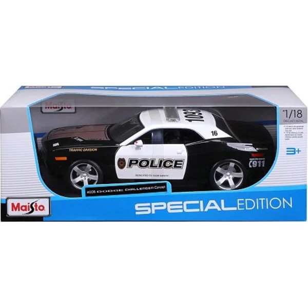 Maisto - Édition Spéciale - 2006 Dodge Challenger Concept, noir et blanc, 1:18