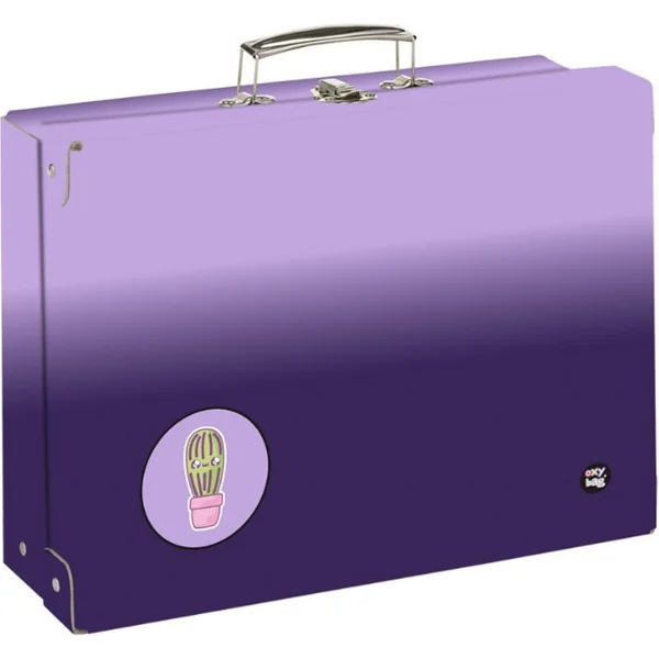 Mallette laminée carrée A4 OXY NEXT Ombre Violet