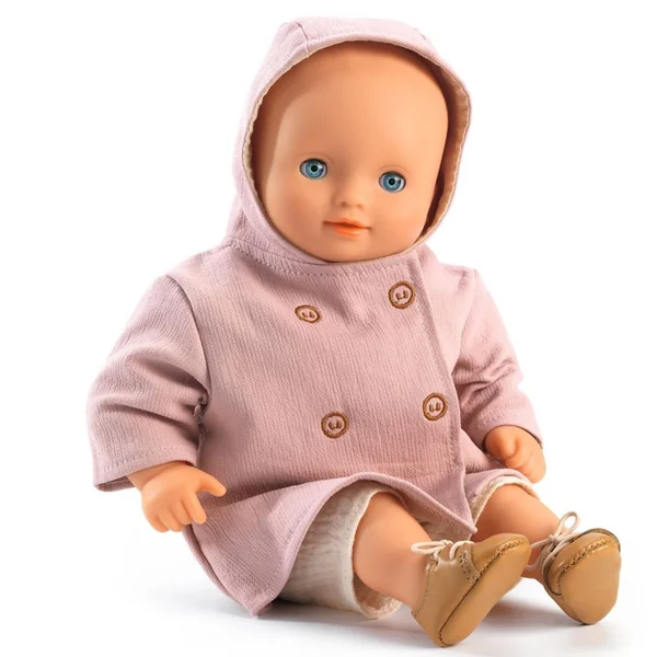 Manteau à capuche Rose Pomea - Djeco