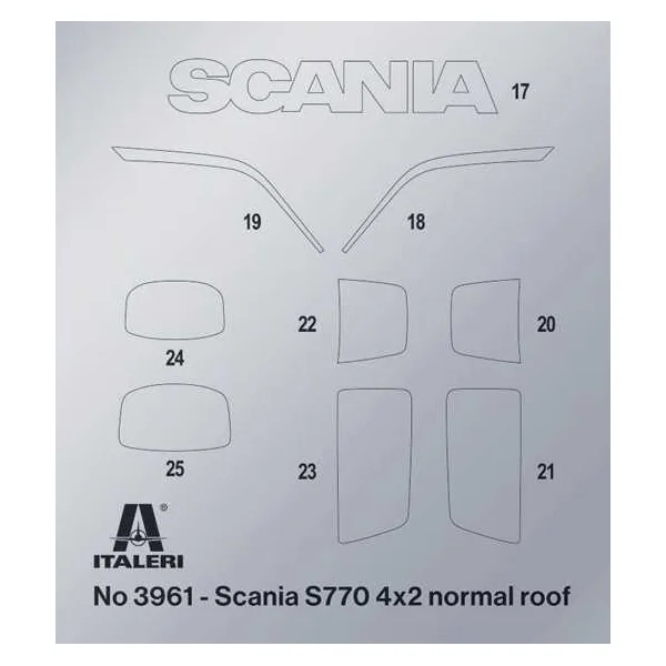 Maquette camion 3965 - Scania S770 V8 "White Cab" (1:24)