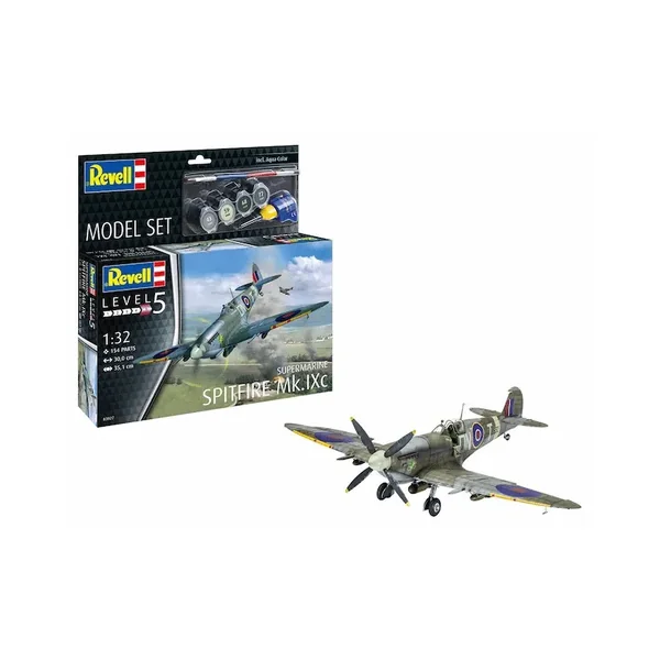 Maquette Supermarine Spitfire Mk.IXC Avion de guerre Level 5 échelle 1:32 - Revell
