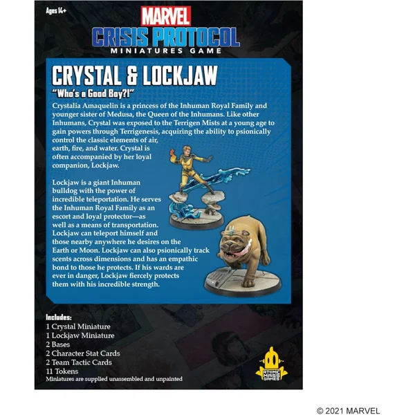 Marvel Crisis Protocol: Crystal and Lockjaw
