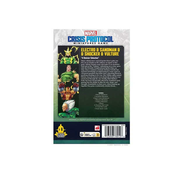 Marvel Crisis Protocol : Electro & Sandman & Shocker & Vulture - Character Pack