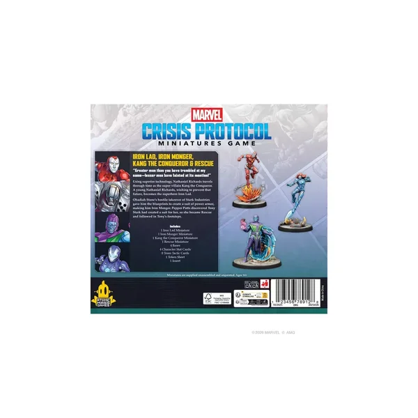 Marvel Crisis Protocol : Iron Lad & Iron Monger, Kang & Rescue - Character Pack