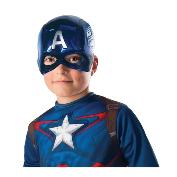 Masque plastique Captain America - Taille unique - Rubies