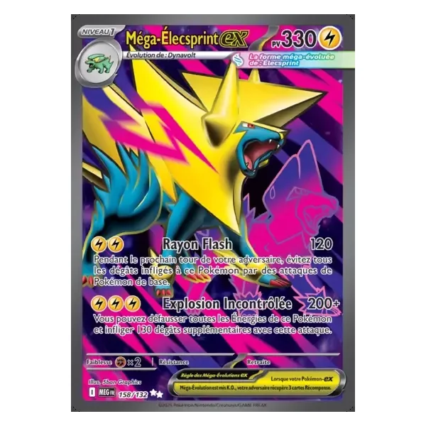 Mega Élecsprint ex – Mega Evolution – 158/132
