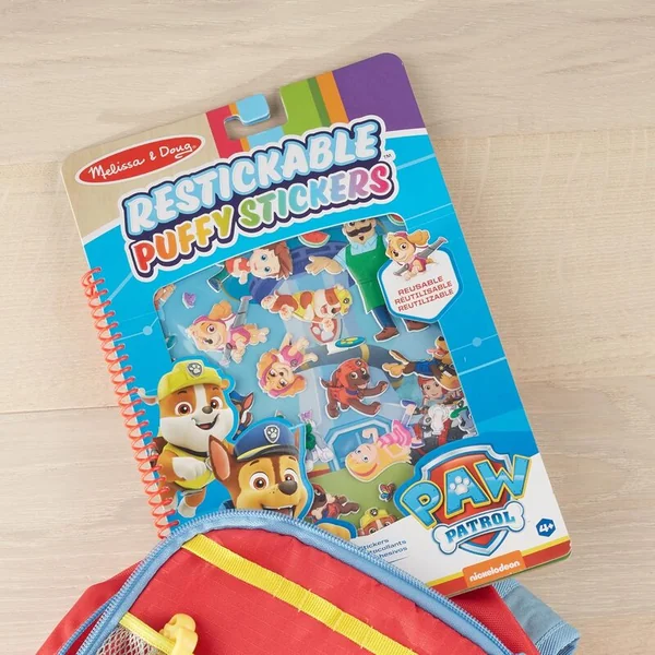 Melissa & Doug - Pat' Patrouille - Livre avec autocollants puffy - Baie de l'Aventure