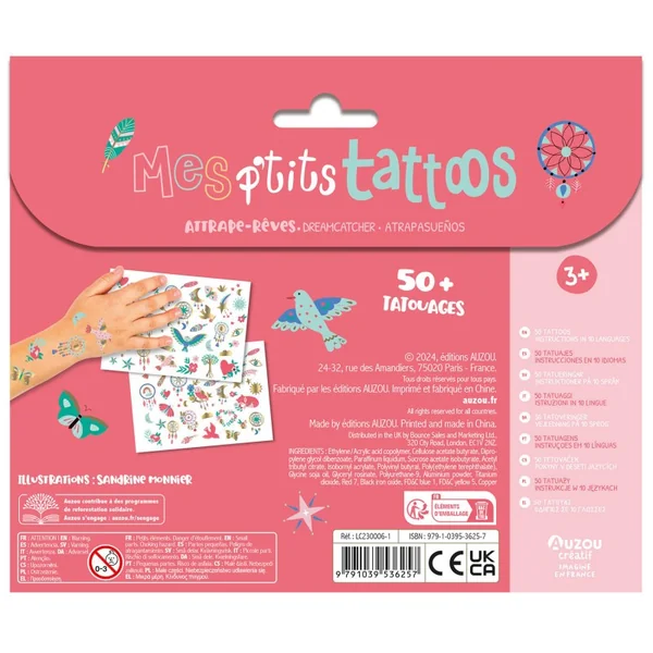 Mes p'tits tattoos Attrape-rêves - Auzou