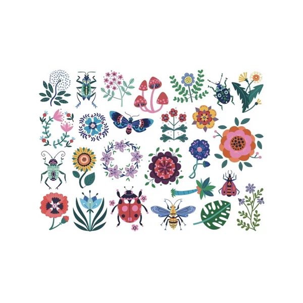 Mes p'tits tattoos Fleurs - Auzou