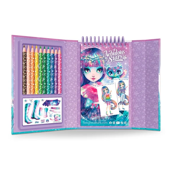 Mini carnet de mode Isadora - Nebulous Stars