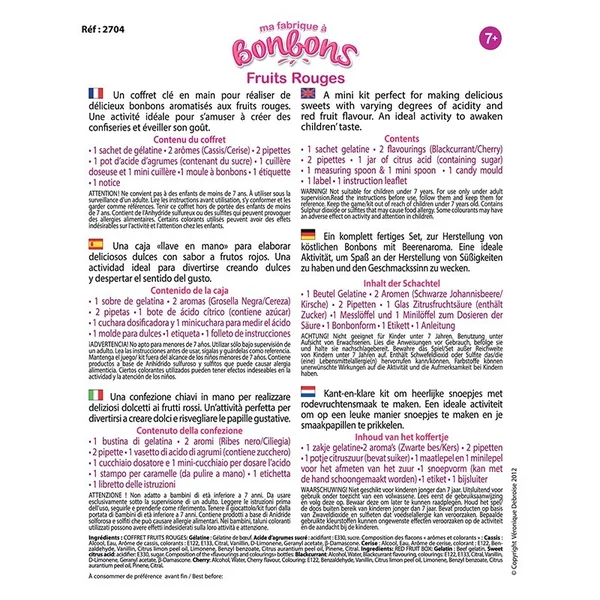 Mini Fabrique à Bonbons : Fruits Rouges - Sentosphère