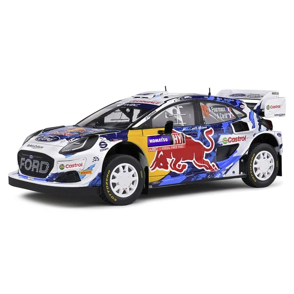 Miniature 1:18 FORD Puma Rally1 Hybrid 16 blanc Rallye de Suède 2024 A.FOURMAUX et A.CORIA - Solido