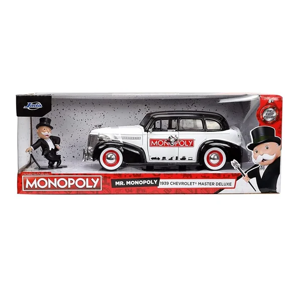 Miniature 1:24 Chevrolet Master Mr Monopoly Figure Bi-Color 1939 - Jada Toys