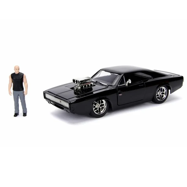 Miniature 1:24 Fast & Furious Dodge Charger avec figurine Dom Toretto 1970 - Jada Toys