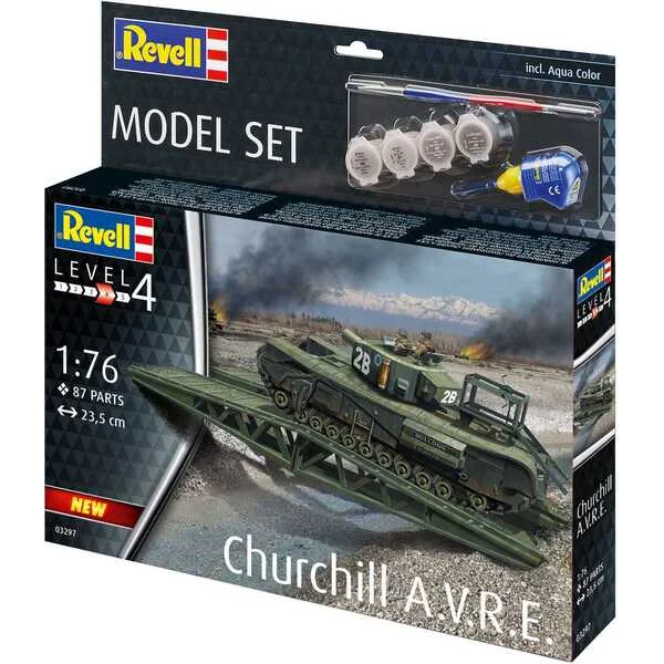 ModelSet militaire 63297 - Churchill A.V.R.E. (1:76)