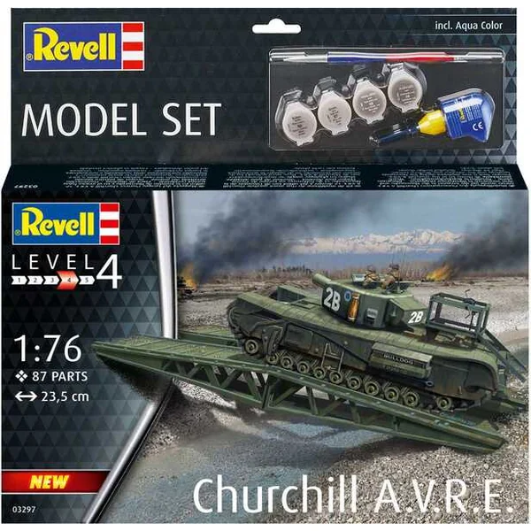 ModelSet militaire 63297 - Churchill A.V.R.E. (1:76)