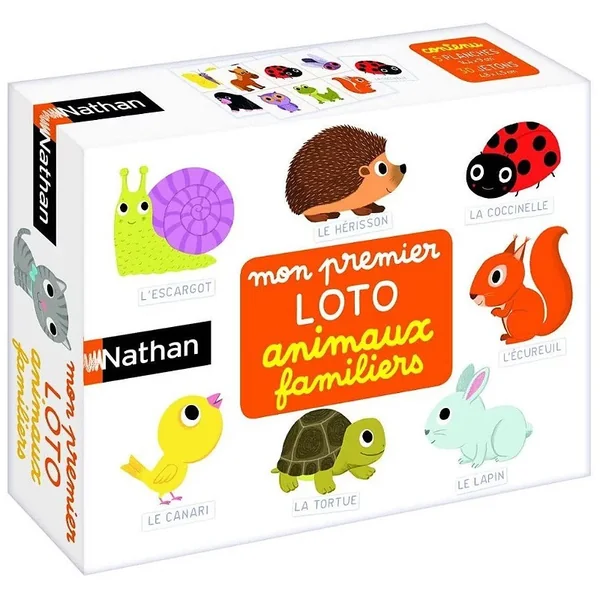 Mon premier loto des animaux familiers - Nathan