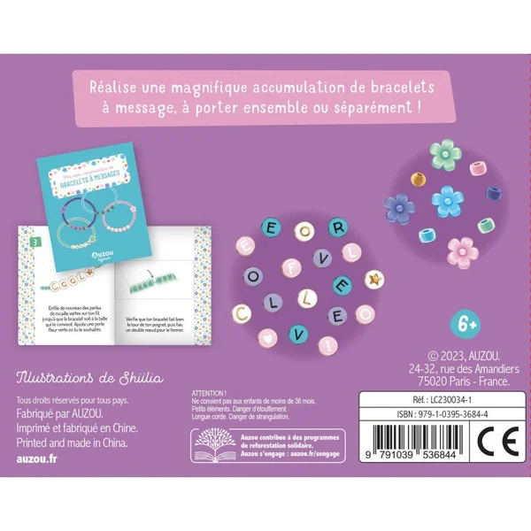 Mon superbe bijou : Ma mini accumulation de bracelets à message - Auzou