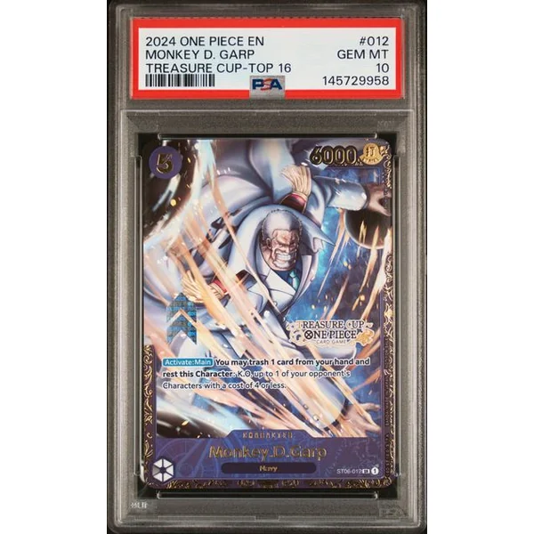 Monkey D. Garp Treasure Cup Top16 ST06-012 – PSA 10