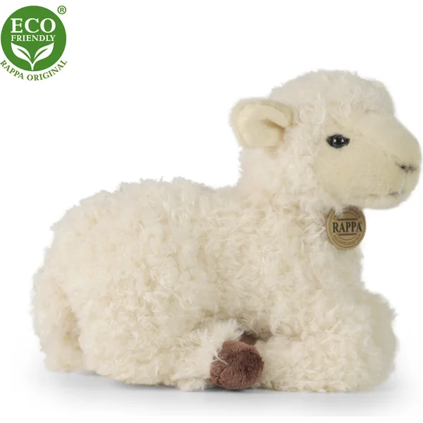 Mouton en peluche couché 25 cm ECO-FRIENDLY