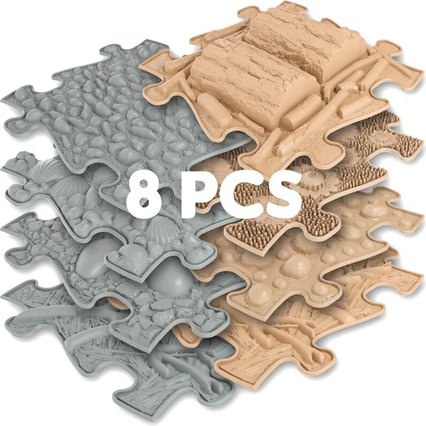 Muffik tapis orthopédiques - Ensemble de base naturel 8 pcs