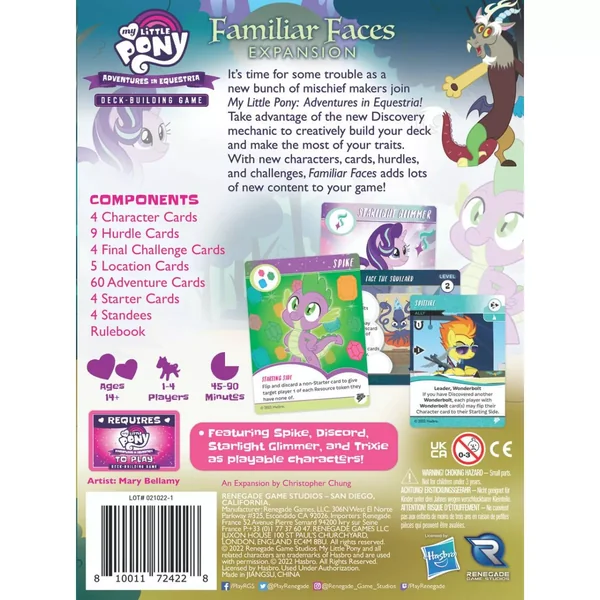 My Little Pony DBG : Familiar Faces - Extension - Version Anglaise