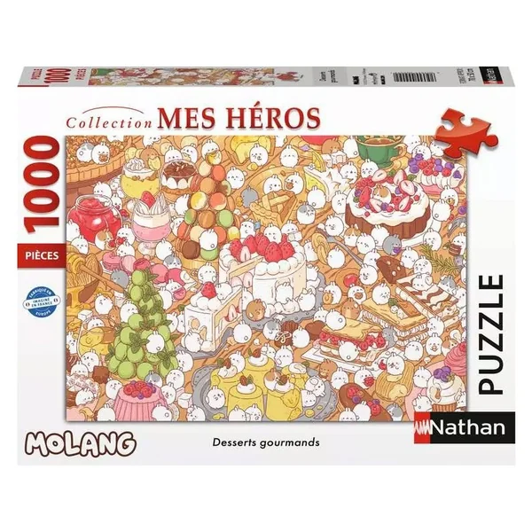 Nathan puzzle 1000 p - Desserts gourmands / Molang