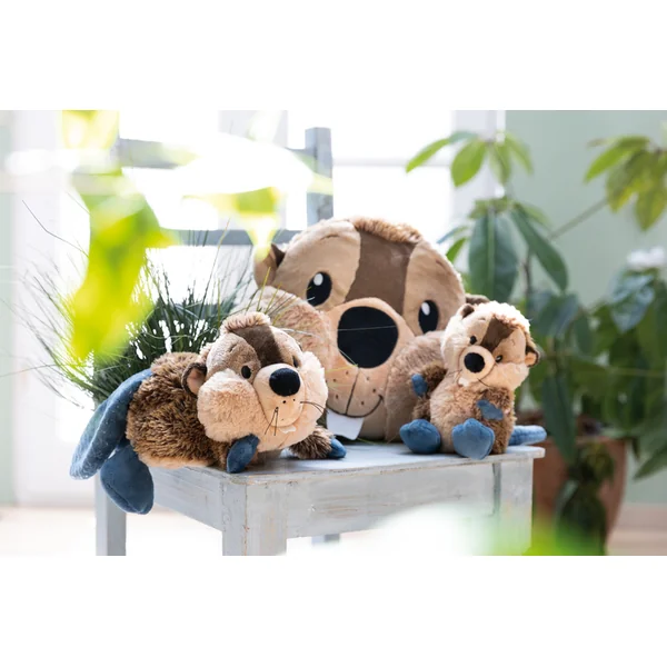 NICI peluche Castor Harry 20cm, couché GREEN