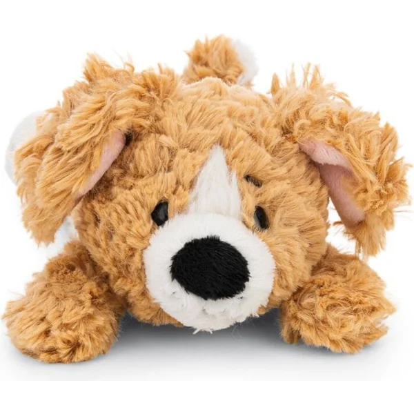 NICI peluche Chien brun 20cm, couché GREEN