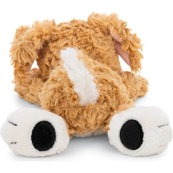 NICI peluche Chien brun 20cm, couché GREEN