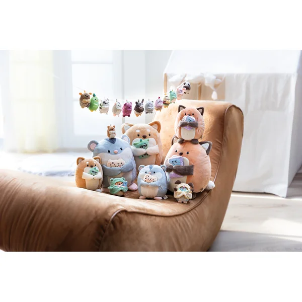 NICI porte-clés MyMochi Chat Eepy gris 5cm