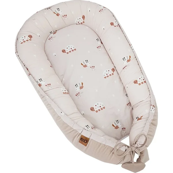 Nid EKO pour bébé VELVET Bees Beige 90x60 cm