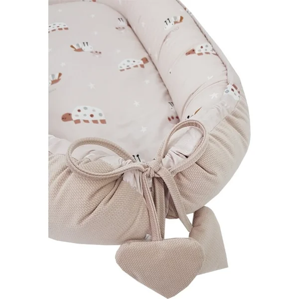 Nid EKO pour bébé VELVET Bees Beige 90x60 cm
