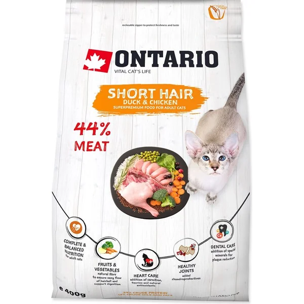 Nourriture Ontario Cat Shorthair 0,4kg